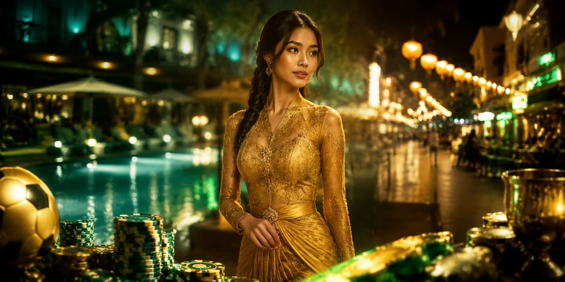 Proses deposit kasino dengan pakaian kebaya tradisional di Ipoh