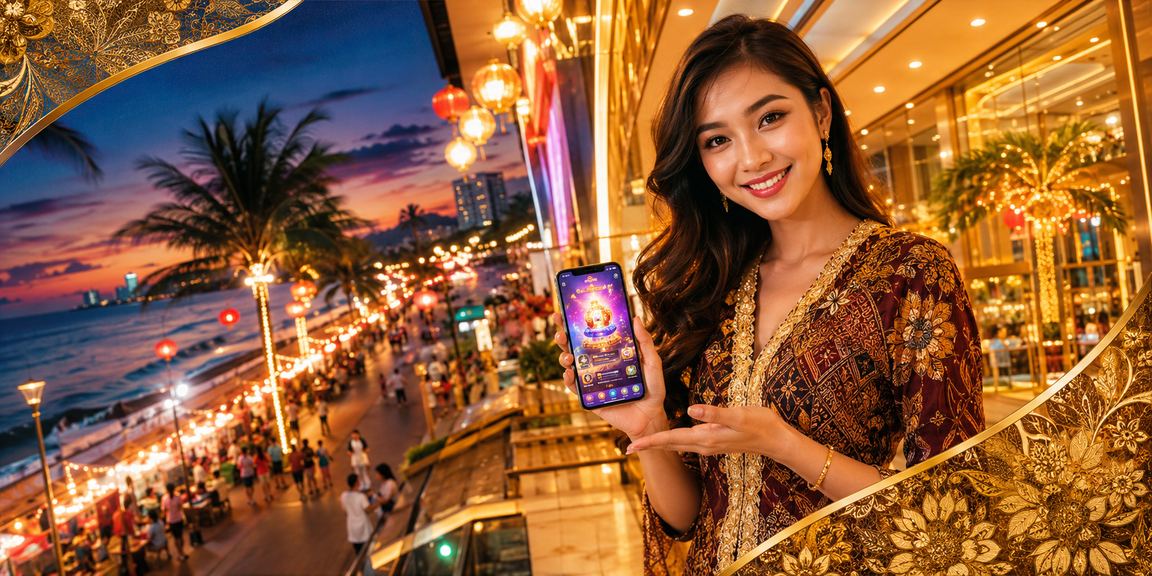 Pengguna Malaysia mendaftar akaun 71800 melalui aplikasi mudah alih dengan rekaan batik