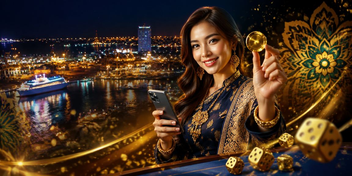 Permainan dadu bergaya Malaysia dengan suasana meriah