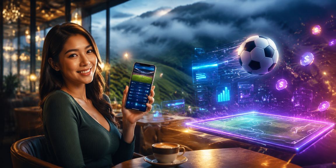 Penyokong bola sepak Malaysia memantau perlawanan sambil menggunakan platform 71800